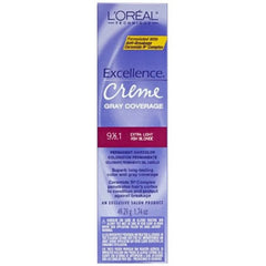 Loreal Excellence Creme Permanent Color 9 1/2.1 Extra Light Ash Blonde 1.74 oz pure