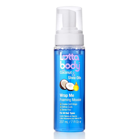 Lotta Body Coconut Oil Shea Wrap Me Foaming Mousse 7 oz pure fs