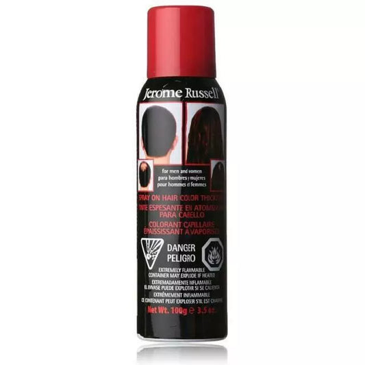 Jerome Russell Spray on Hair Color Thickener 3.5 oz Dark Brown pure