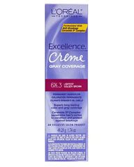 Loreal Excellence Creme Permanent Color 6.3 Light Golden Brown 1.74 oz pure