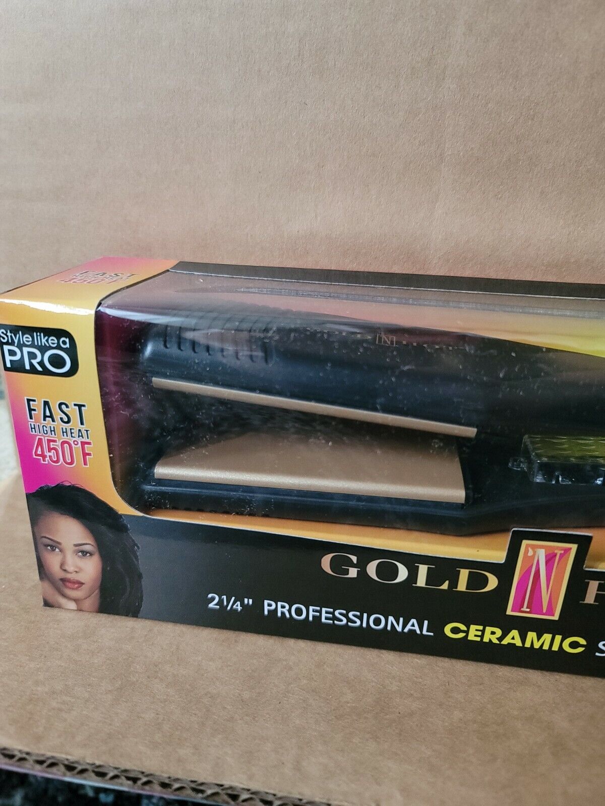 Gold N Hot Professional Straightening Iron / by Belson GH2145 2-1/4" -pure fs
