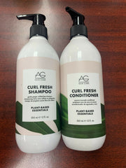 AG Hair Curl Fresh Shampoo & Conditioner 12oz Duo  pure type