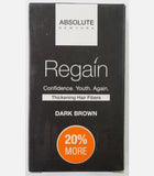 Absolute Regain Hair Fibers DARK BROWN 0.35oz /10g ( you get 12g bonus size )