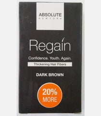 Absolute Regain Hair Fibers DARK BROWN 0.35 oz /10g ( you get 12g bonus size ) pure type