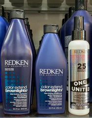 Redken Brownlights Duo & One United 5oz 3pc Set sv pure