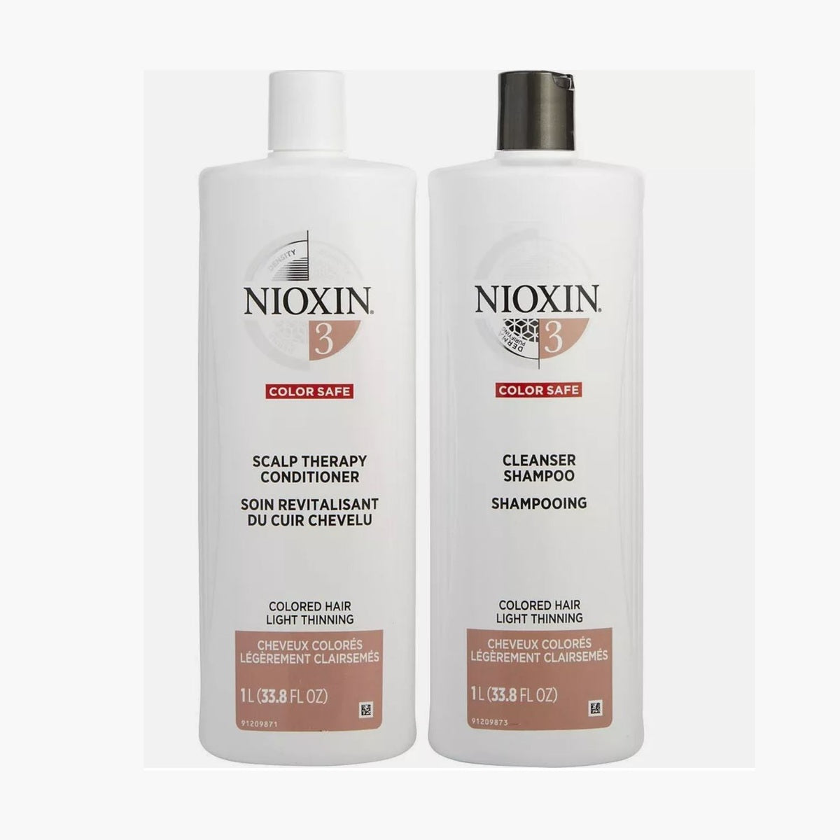 DUO Nioxin System 3 Cleanser & Scalp Therapy - 33.8 oz new package / pure