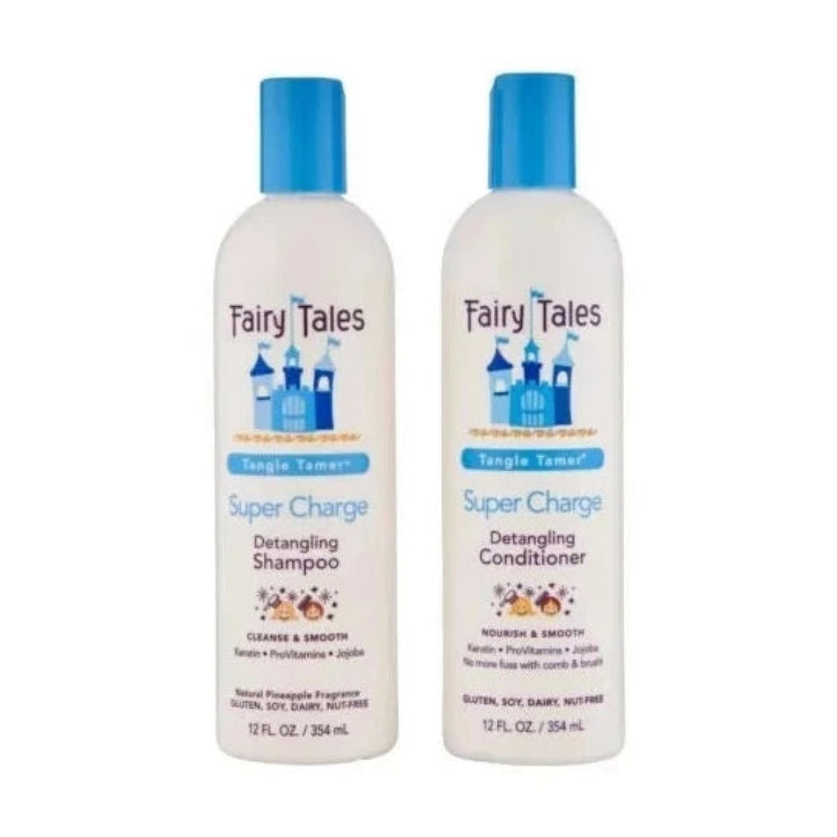 DUO Fairy Tales / Super Charge - Detangling Shampoo & Conditioner 12 oz pure