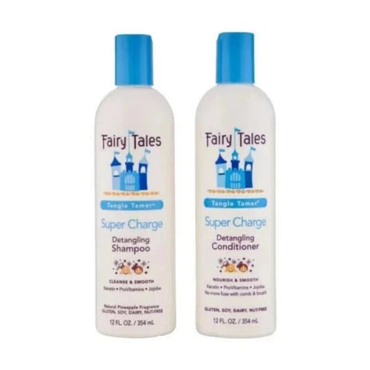 DUO Fairy Tales / Super Charge - Detangling Shampoo & Conditioner 12 oz pure