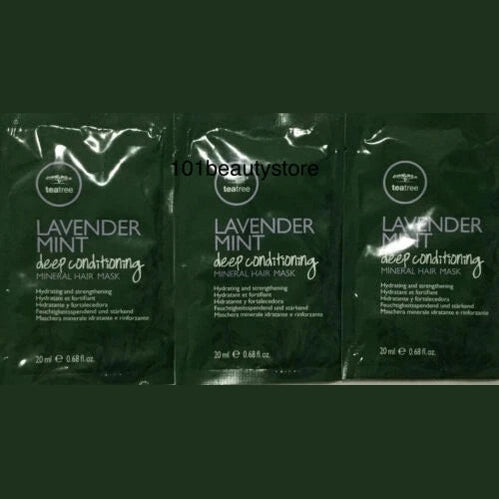 3-pack Paul Mitchell Lavender Mint Deep Conditioning Hair Mask, 0.68 oz / pure
