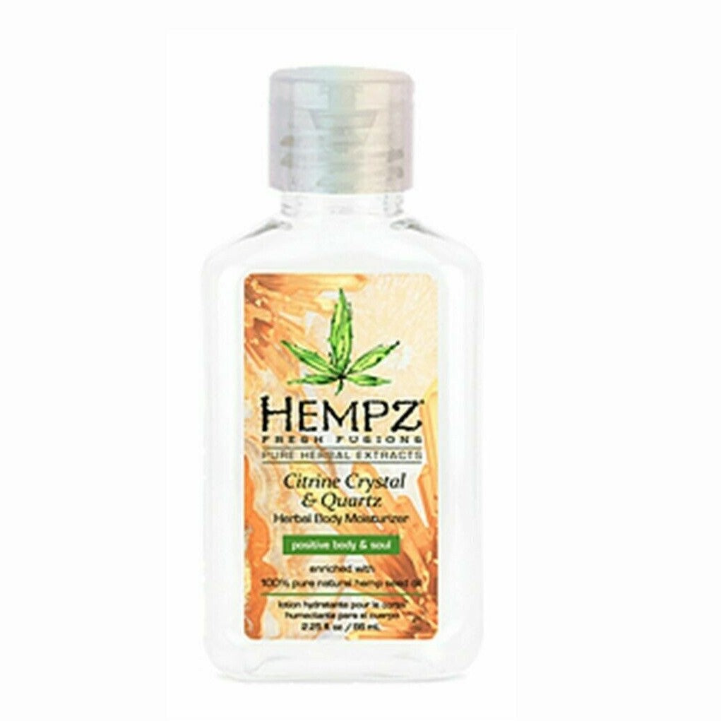 Hempz Citrine Crystal & Quartz Herbal - Body Moisturizer 2.25 oz [ travel ]