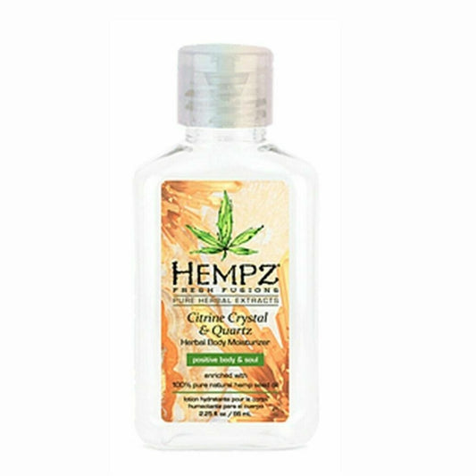 Hempz Citrine Crystal & Quartz Herbal - Body Moisturizer 2.25 oz [ travel ]