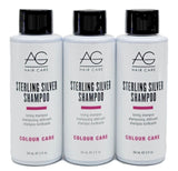 AG Hair Sterling - Silver Toning , Shampoo 2 oz Travel (pack of 3)