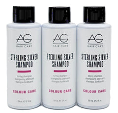 AG Hair Sterling - Silver Toning , Shampoo 2 oz Travel (pack of 3)