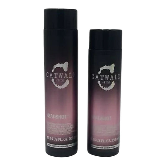 DUO Tigi Catwalk Headshot Shampoo 10 oz & Conditioner 8.45 oz pure