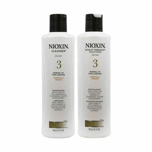 Duo Nioxin System 3 Cleanser & Scalp Therapy / Conditioner 10 oz OG - pure