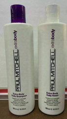 Paul Mitchell Extra Body Shampoo & Daily Rinse 16 oz Duo pure type care