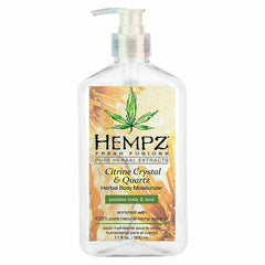 Hempz Citrine Crustal & Quartz Herbal Body Moisturizer 17 oz care