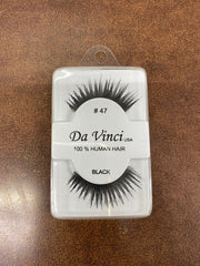 Da Vinci Eye Lashes 100% Human Hair Black 1 PC Choose Number pure