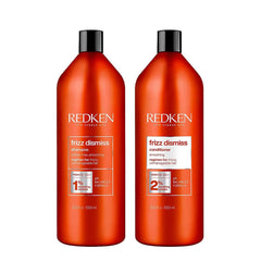 DUO Redken Frizz Dismiss Smoothing Shampoo & Conditioner 33.8 oz nwpk pure