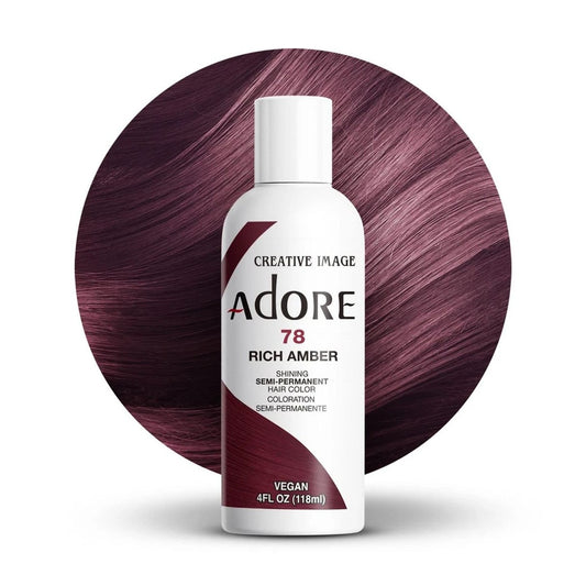 Adore Semi Permanent Hair Color 78 Rich Amber 4 oz pure fs