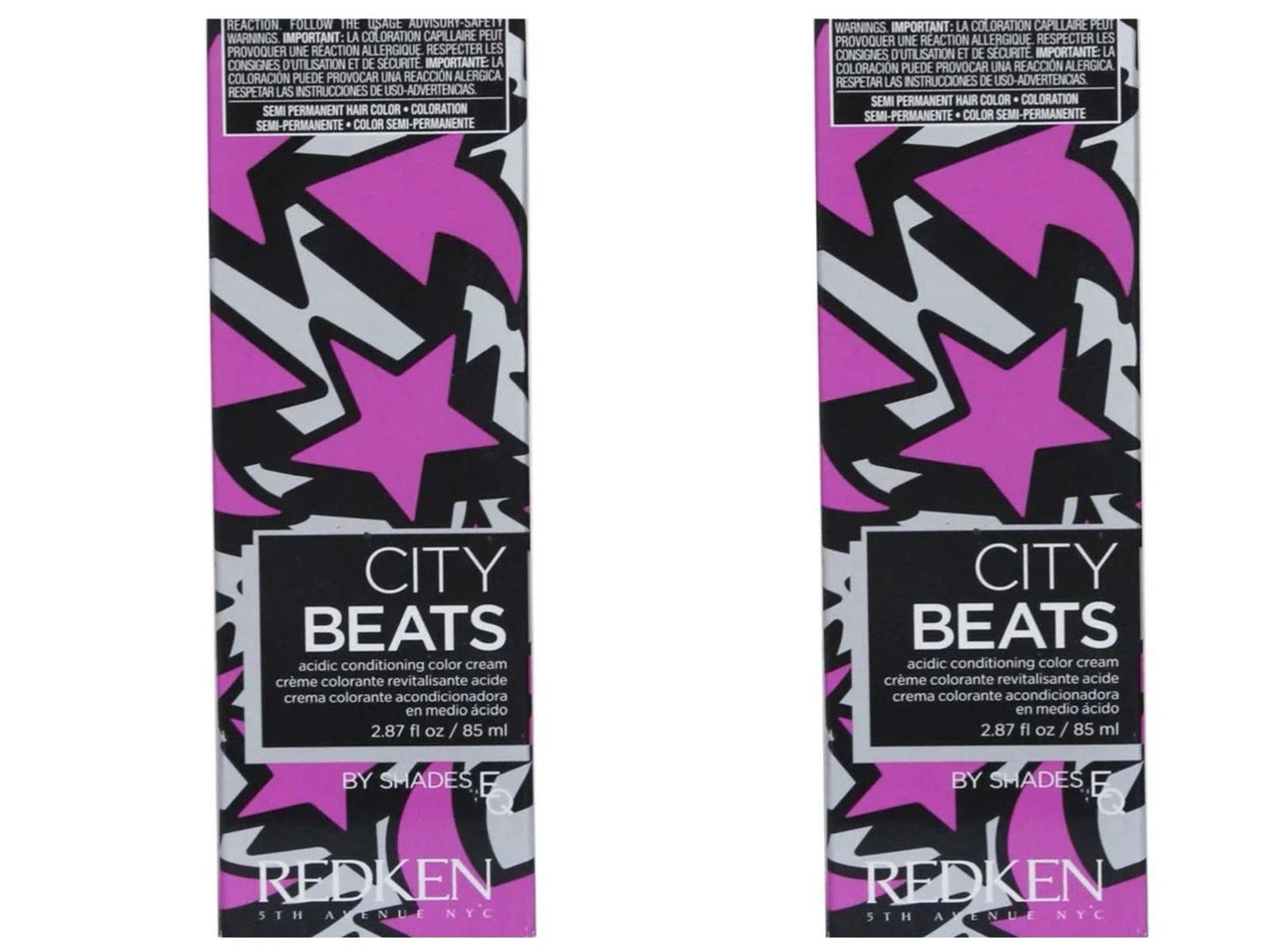 2-pack Redken City Beats By Shades EQ Midtown Magenta, 2.87 oz / pure