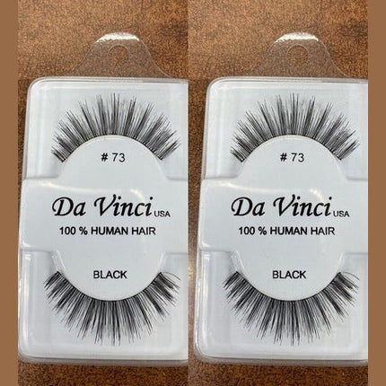 Da Vinci Eye Lashes 73 100% Human Hair, Black (pack of 2)