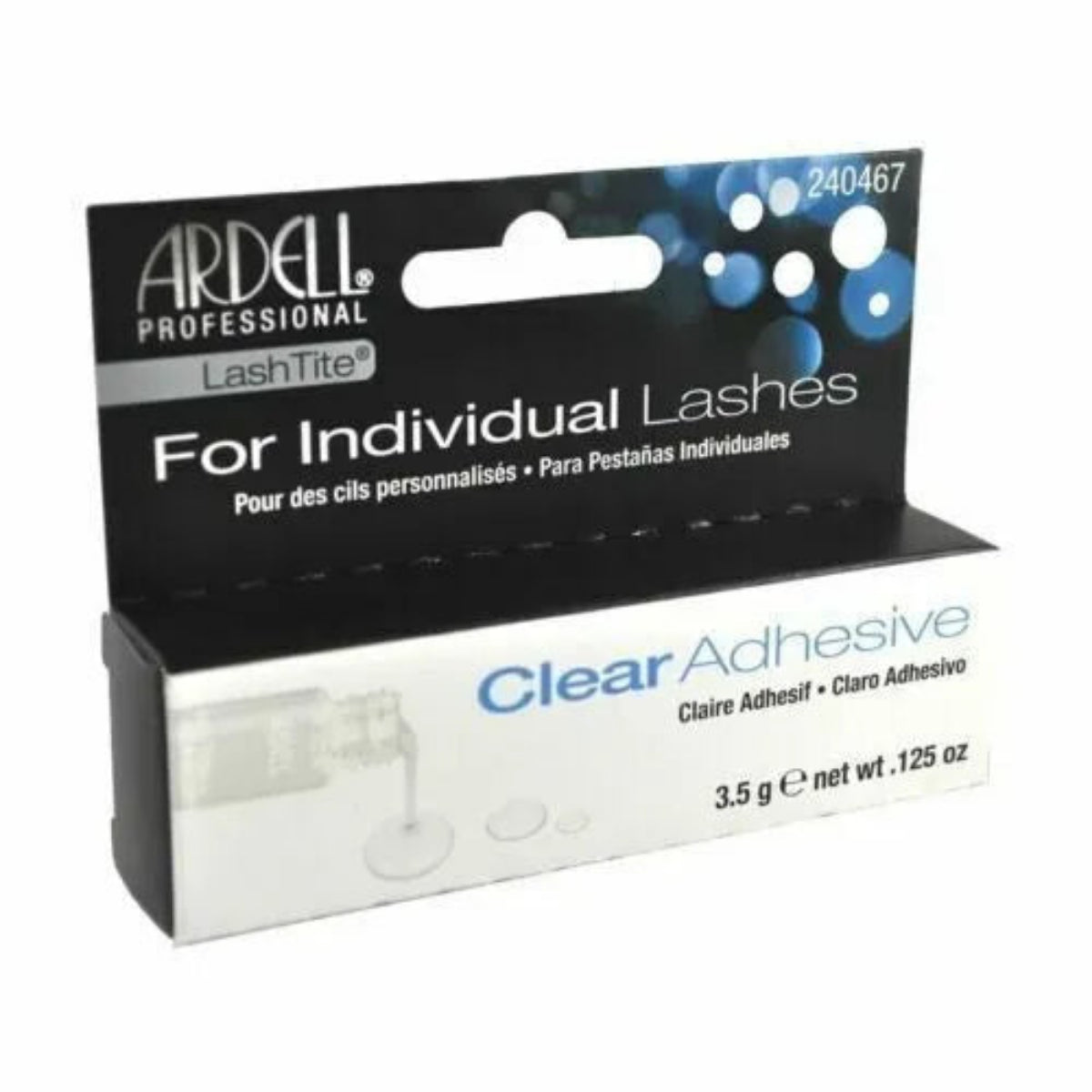 Ardell Lashgrip Strip False Lash Adhesive Individual Clear #240467 0.25 oz/ aura