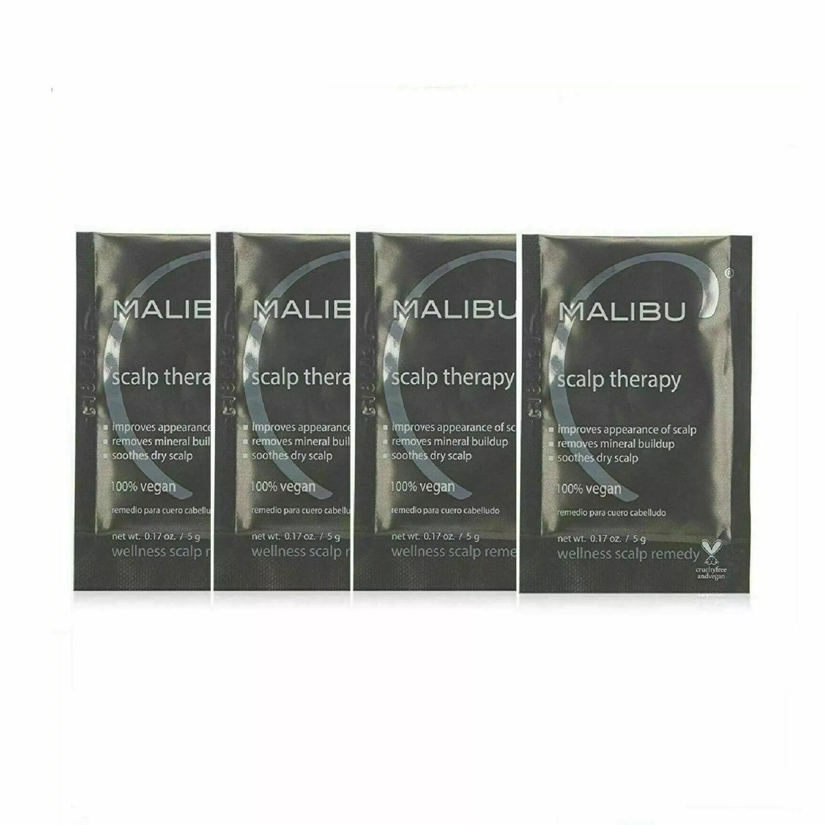 4-pack Malibu Treatment / Scalp Therapy 0.17 oz fs