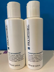 Paul Mitchell Awapuhi Shampoo & The Detangler 3.4 oz duo travel care