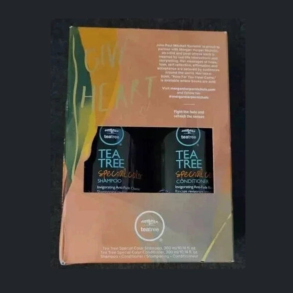 Paul Mitchell Tea Tree Special Color Shampoo Conditioner Duo box showing 10.14 oz bottles for color-treated hair