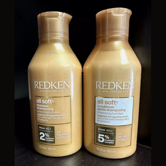 DUO Redken / All Soft Shampoo and Conditioner 10 fl oz care