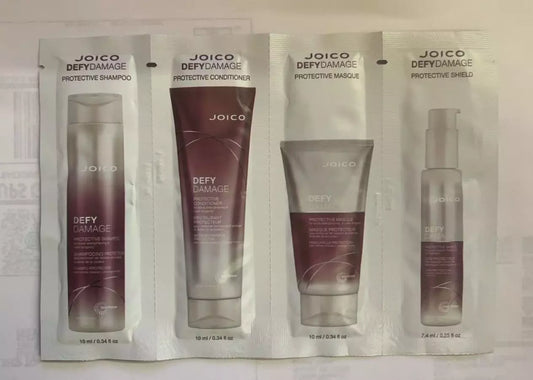 Jolce Defy Damage Shampoo, Conditioner, Masque & Serum 4 Sample 1 pack pure