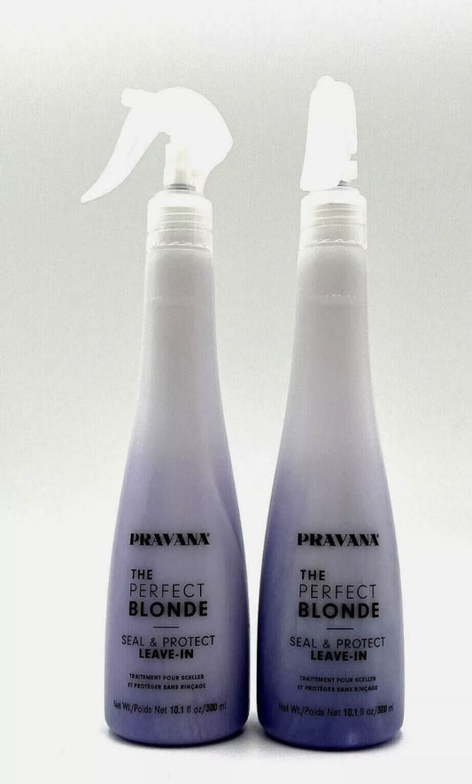 2-Pack Pravana / The Perfect Blonde Seal & Protect Leave In Treatment 10.14 oz fs