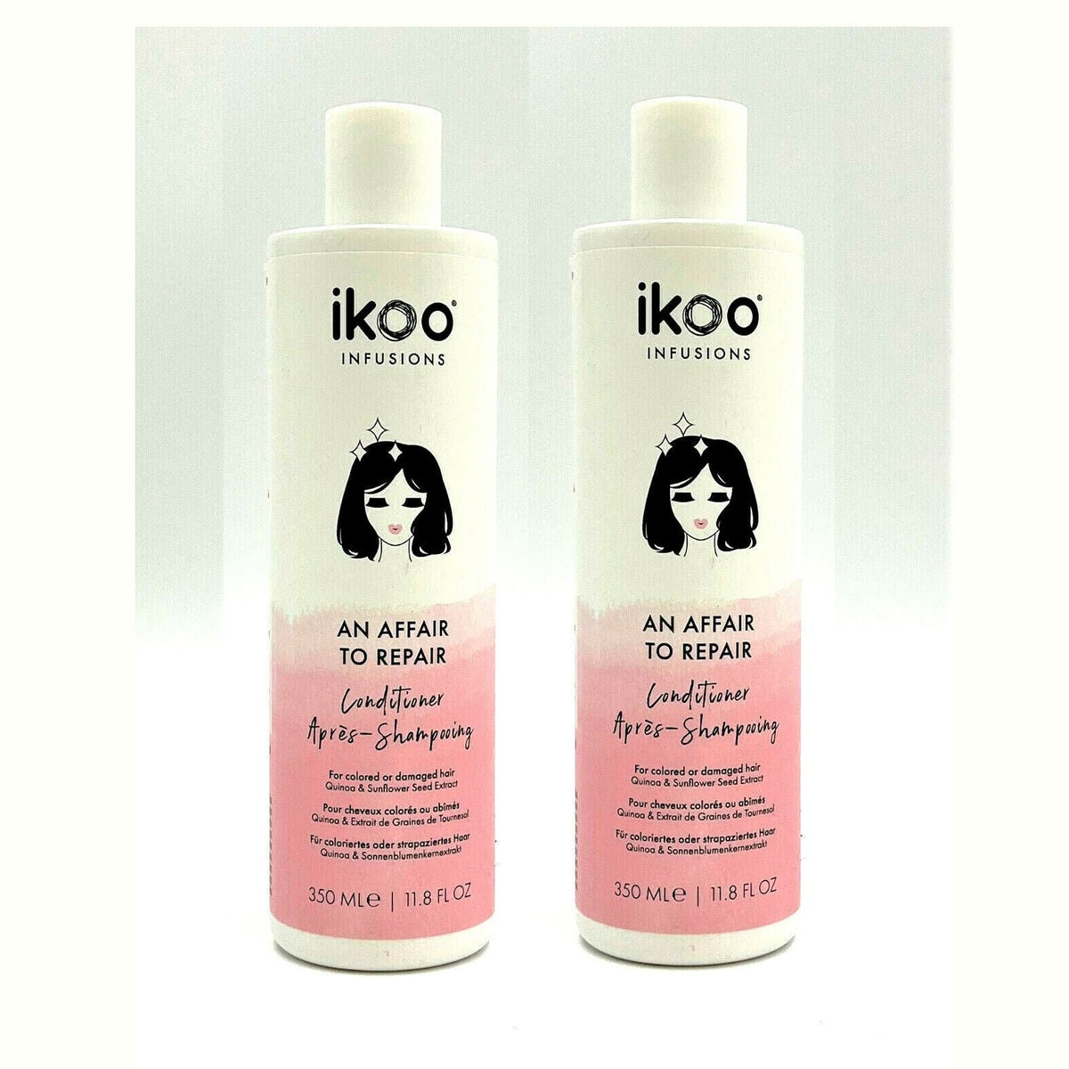 2-Pack Ikoo An Affair To Repair Conditioner 11.8 oz / Color Safe ✔️sale