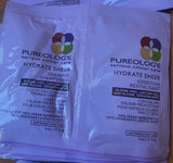 Pureology Hydrate Sheer Shampoo & Conditioner (pack of 2) sample Packets -FF