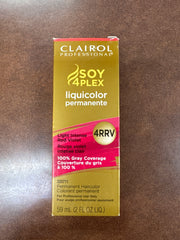 Clairol •Soy4flex Liquicolor 4RRV light intense red violet 2 oz