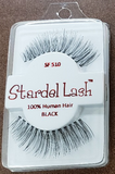 Stardel Eye Lashes 100% Human Hair Black (Pack of 3) Choose Number