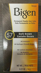 Bigen Permanent Powder Hair Color 57 Dark Brown care
