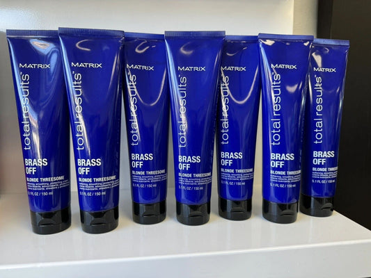 Matrix Total Results / Brass Off Threesome Leave In Conditioner 5.1 oz (Pack of 7)
