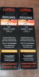 L'Oreal Excellence Creme HiColor for Dark Hair 1.74oz #H1 Coolest Brown(pack of 2)