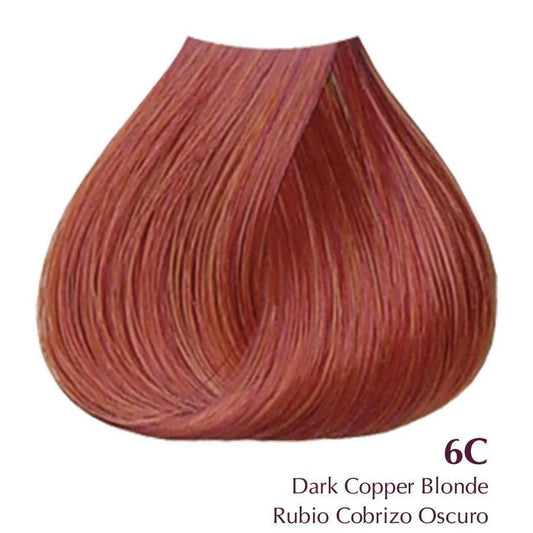 3 oz Satin hair color 6C / Dark Copper Blonde - pure