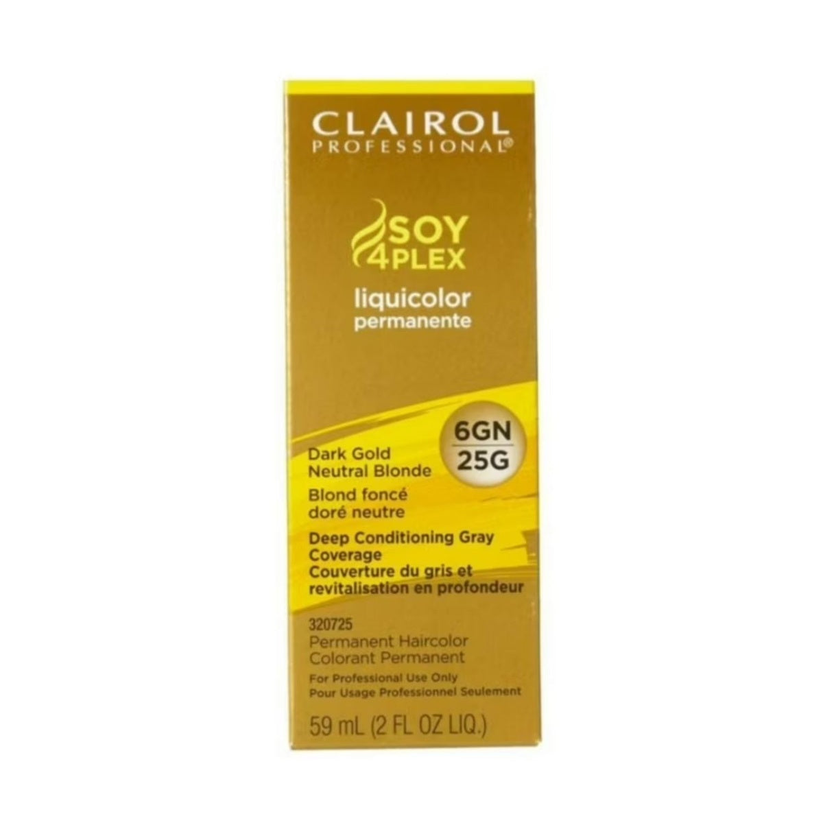 Clairol Soy4flex Liquicolor Dark Gold Neutral Blonde [6GN/25G] 2 oz fs