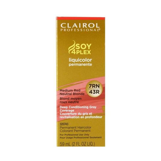 Clairol Soy4flex Liquicolor Medium Red Neutral Blonde [7RN/43R] 2 oz fs