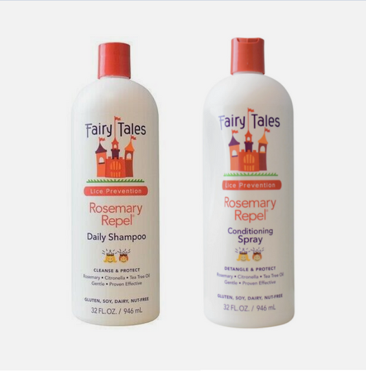 Fairy Tales / Rosemary Repel Shampoo & Conditioning Leave-in Spray 32 oz - Duo