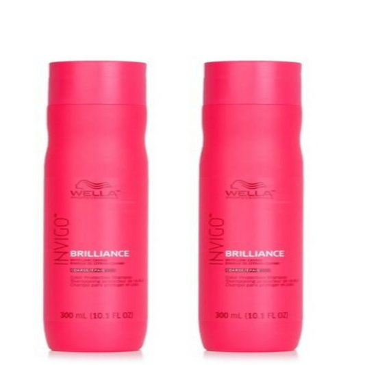2 PACK - Wella Invigo / Brilliance Color Protection Shampoo Coarse 10.1 oz < sale >