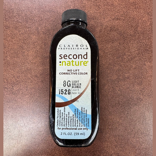 Clairol • Second Nature No Lift Corrective Hair Color 8G light gloden blonde 2 oz