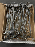 Used Chrome Hook / for Slatwall 8" Retail Display Hook - 25 piece