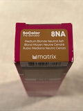 8NA Matrix SoColor Pre-Bonded Permanent Hair Color 3 oz Med Blonde Neutral Ash pure