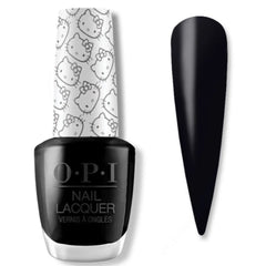 OPI Nail Polish ( NEVER HAVE TOO MANI FRIENDS! ) H91 HELLO KITTY - BLACK .5 oz