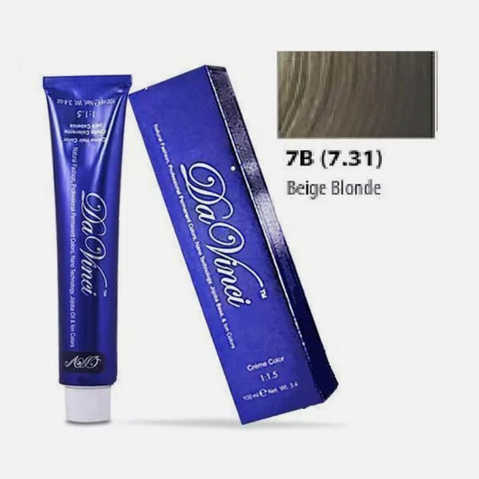 7B Da Vinci Permanent Creme Beige Blonde Hair Color 3.4 oz